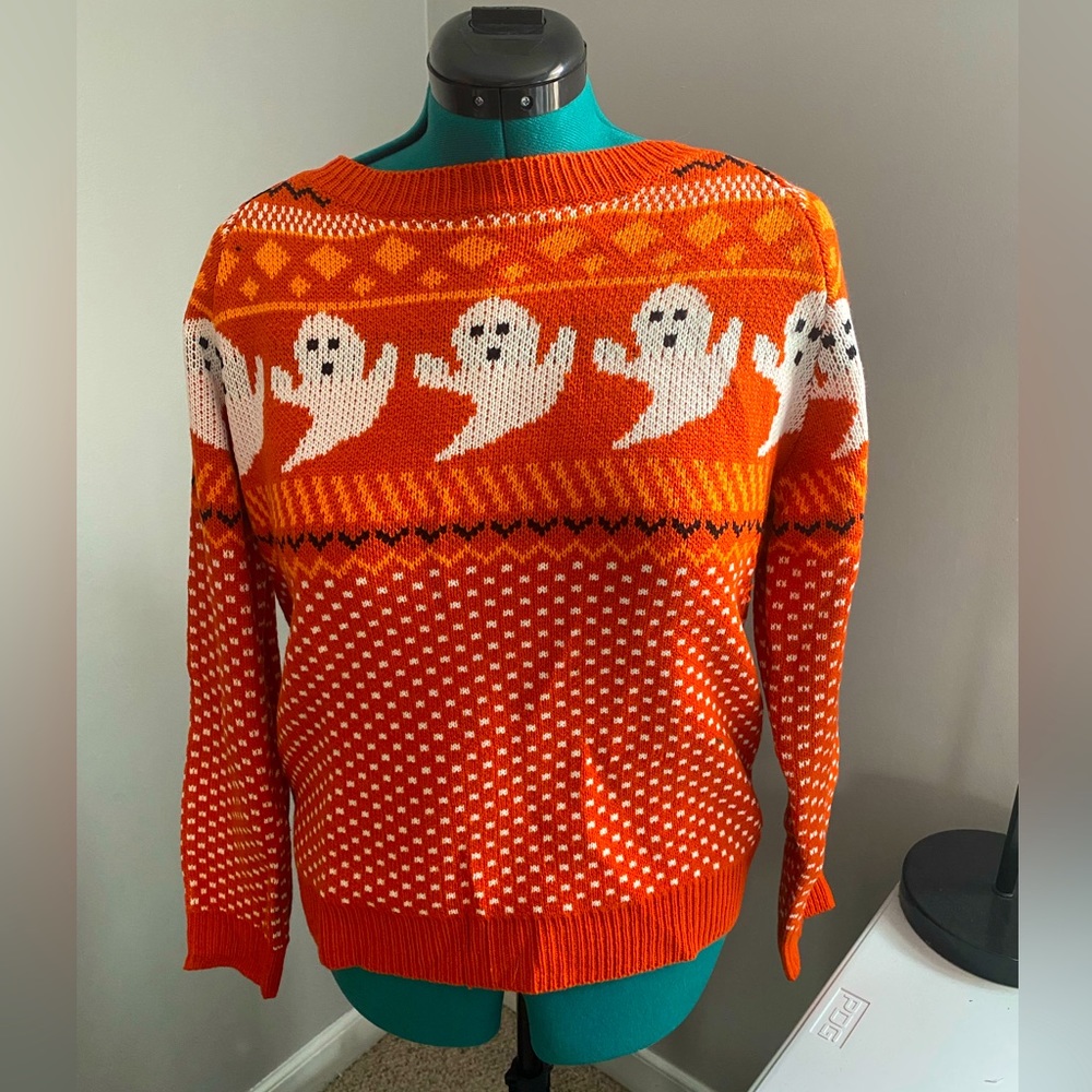 Shein - ModCloth dupe Halloween ghost sweater - NWOT